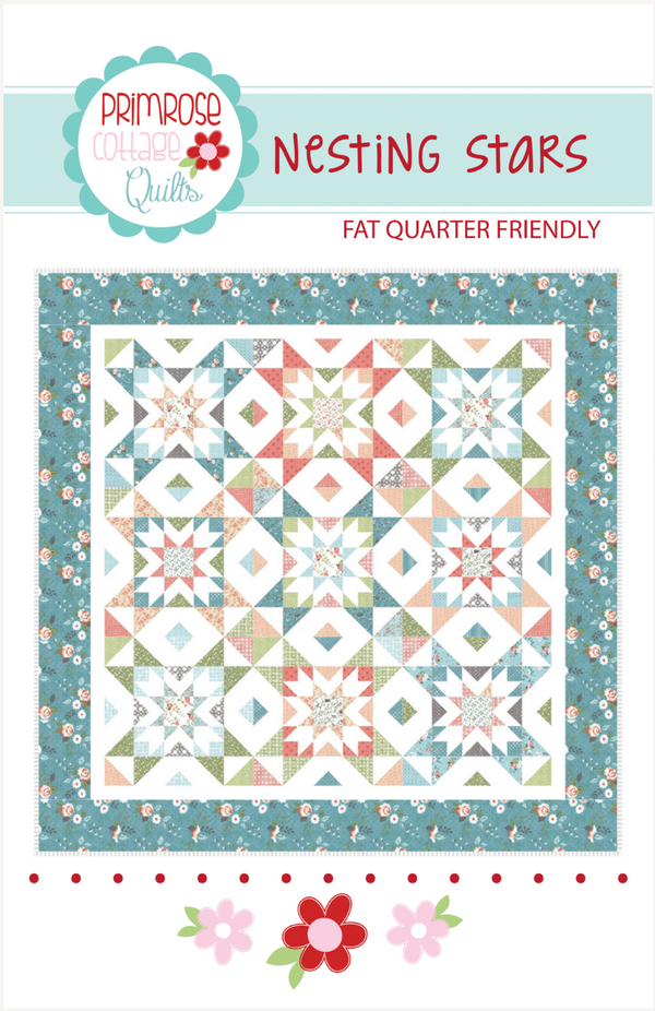 Nesting Stars Quilt by Lindsey Weight of Primrose Cottage Quilts - PAPER Pattern PCQ-002