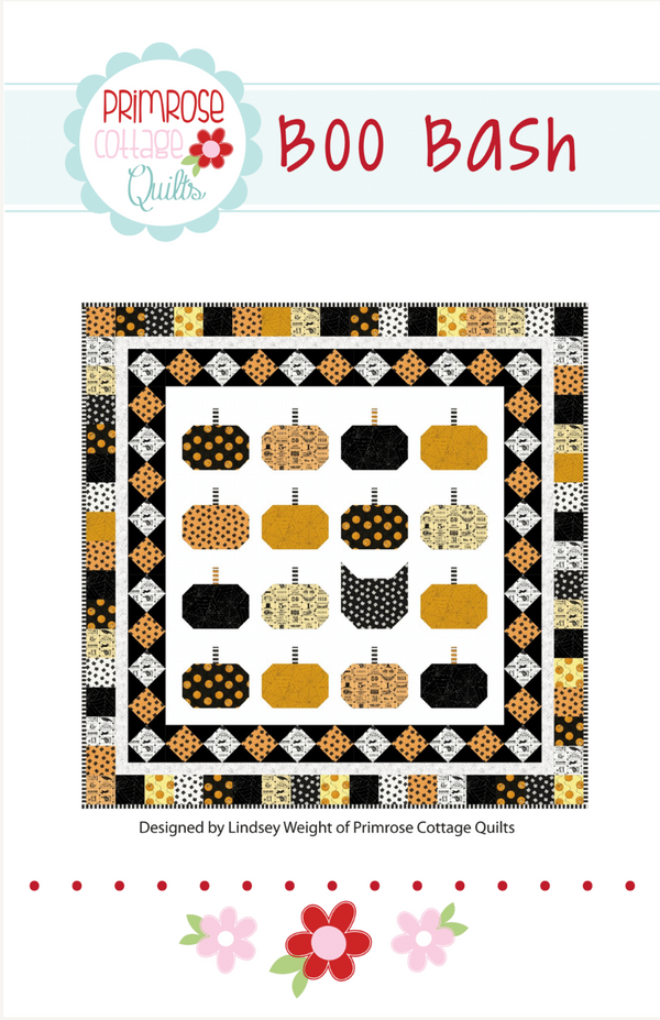 Boo Bash by Lindsey Weight of Primrose Cottage Quilts - Quilt PDF Pattern