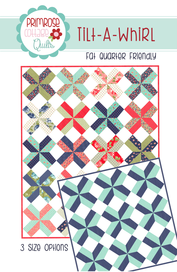 Tilt-A-Whirl by Lindsey Weight of Primrose Cottage Quilts - Quilt PDF Pattern