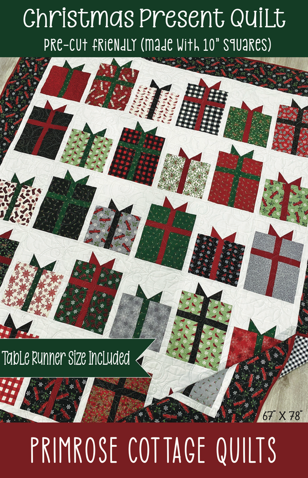 Christmas Present Pattern by Lindsey Weight of Primrose Cottage Quilts - Quilt PDF Pattern