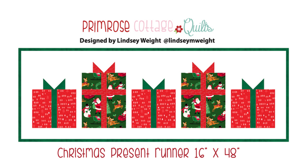 Christmas Present by Lindsey Weight of Primrose Cottage Quilts - Table Runner PDF Pattern