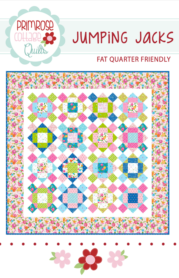 Jumping Jacks by Lindsey Weight of Primrose Cottage Quilts - Quilt PDF Pattern