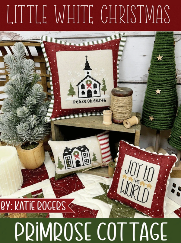 Little White Christmas Cross Stitch by Katie Rogers of Primrose Cottage - PAPER Pattern PCS-131