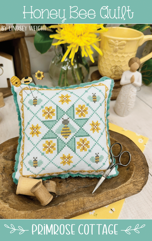Honey Bee Quilt by Lindsey Weight of Primrose Cottage - PAPER Pattern PCS-134