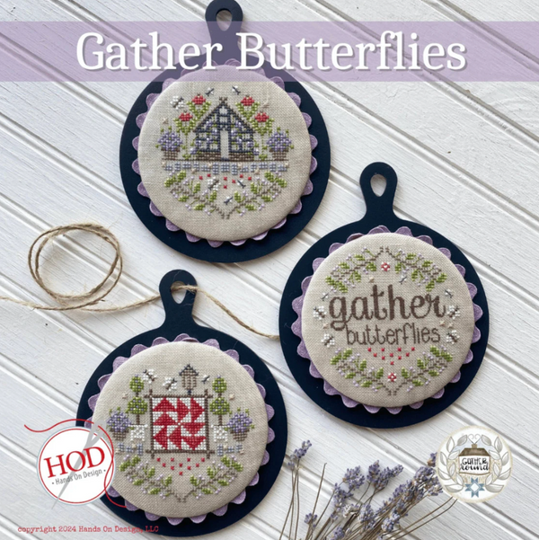 Gather Butterflies Cross Stitch by Hands on Design - Paper Pattern
