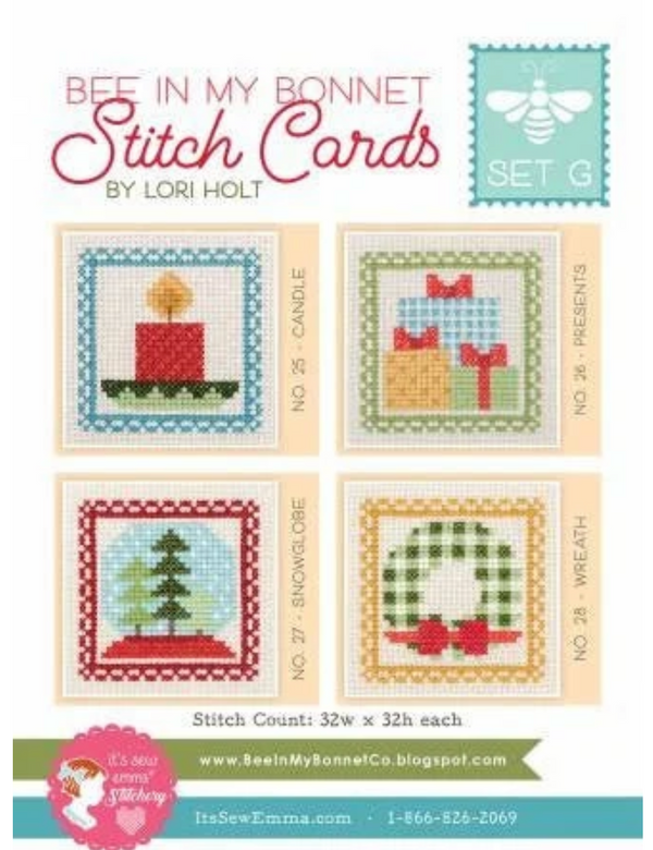 Bee In My Bonnet Stitch Card Set G by Lori Holt of Bee in my Bonnet - PAPER Pattern