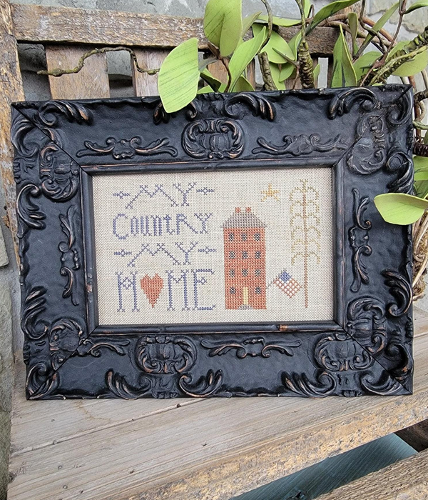 My Country, My Home cross stitch by Thread Milk Designs - Paper Pattern