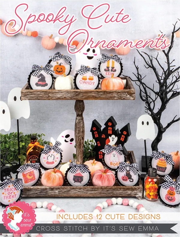 Spooky Cute Ornaments Cross Stitch by It's Sew Emma - Paper Pattern
