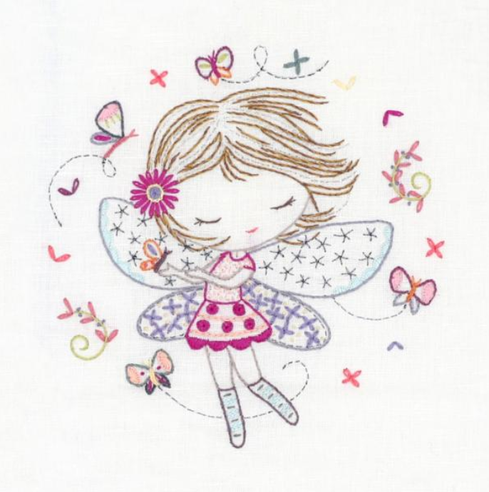 Quand Salomé joue à la fée - Embroidery kit - Un chat dans l'aiguille