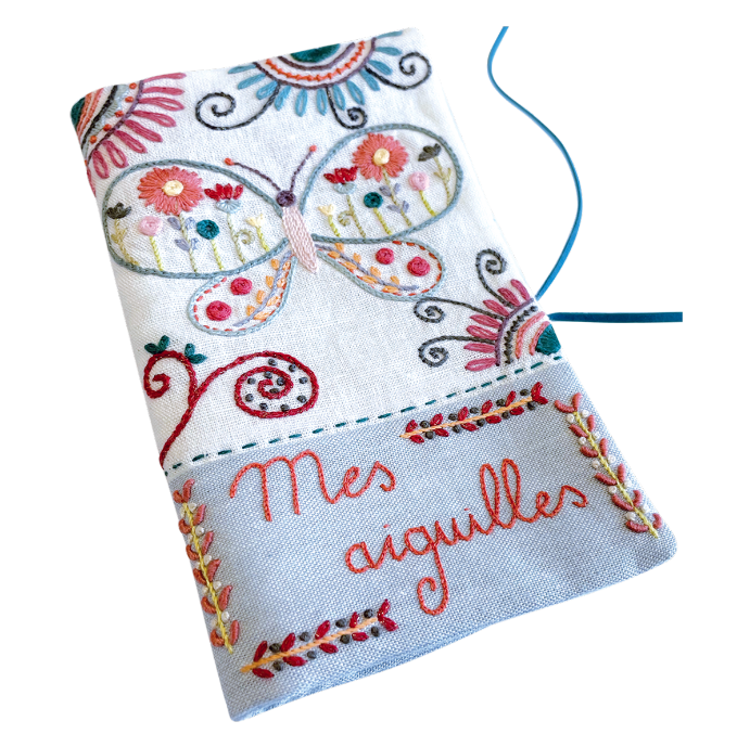 Needles books - Butterfly - Embroidery kit - Un chat dans l'aiguille