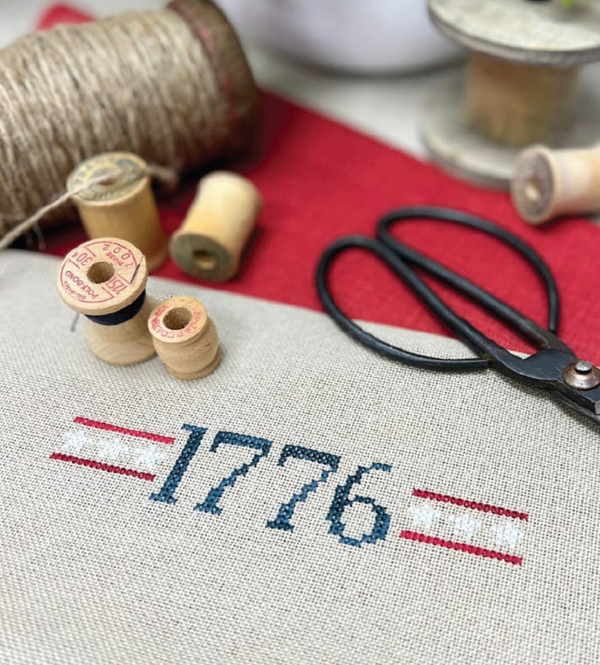 Flags on the 4th (Release #4) Cross Stitch - a collection of 2 flag patterns by Lindsey Weight - PDF Pattern
