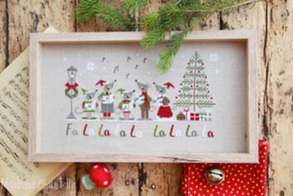 Fa La La Cross Stitch by Madame Chantilly Paper Pattern