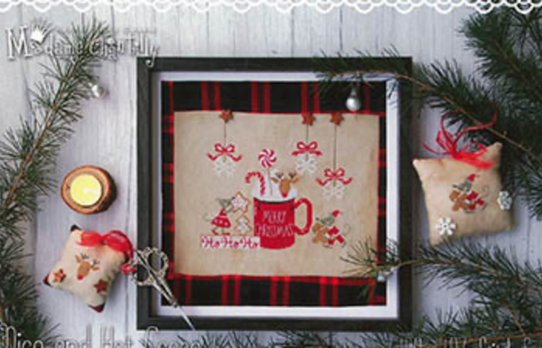 Mice and Hot Cocoa Cross Stitch by Madame Chantilly Paper Pattern
