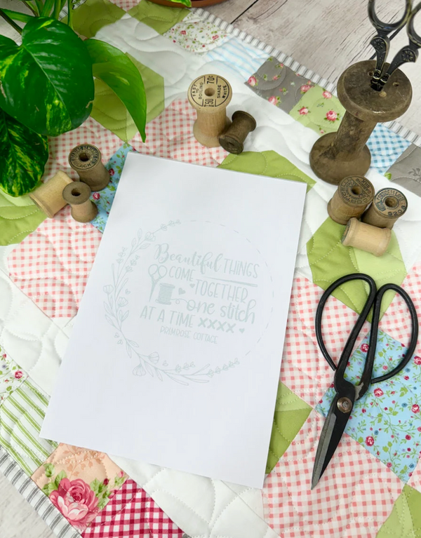 Notepad - Beautiful Things Come Together One Stitch At A Time PRC-009