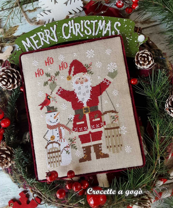 Santa Claus 2023 Cross Stitch by Crocette A Gogò - PAPER Pattern
