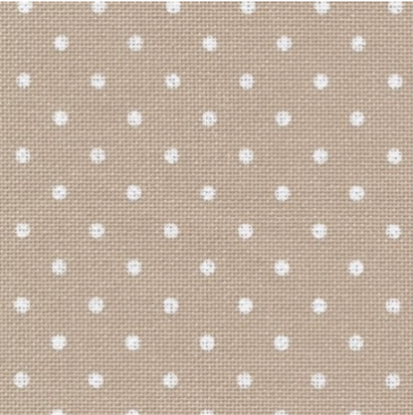 Light Taupe with White Petit Points - 32 Count Murano Lugana #39847309