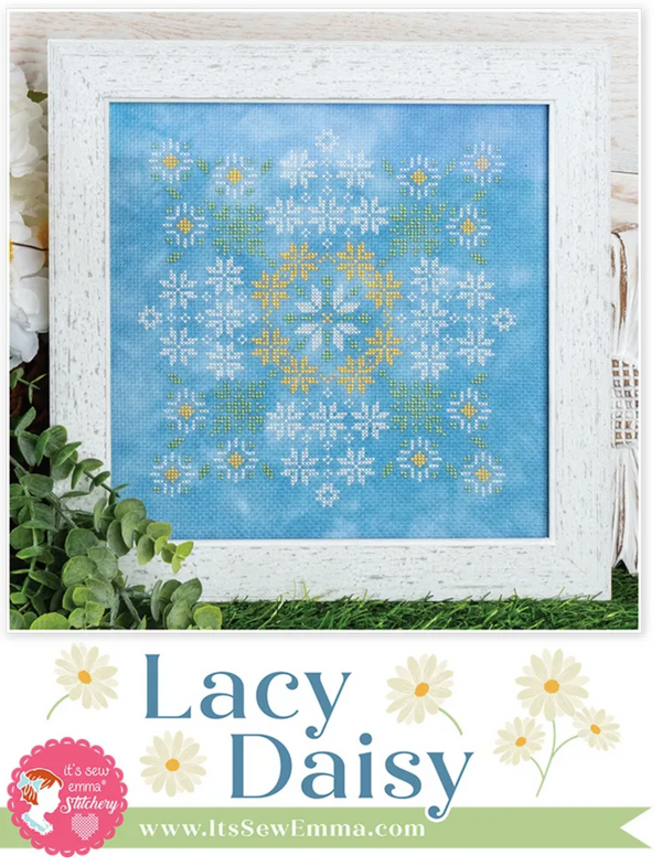 Lacy Daisy Cross Stitch by It's Sew Emma - Paper Pattern