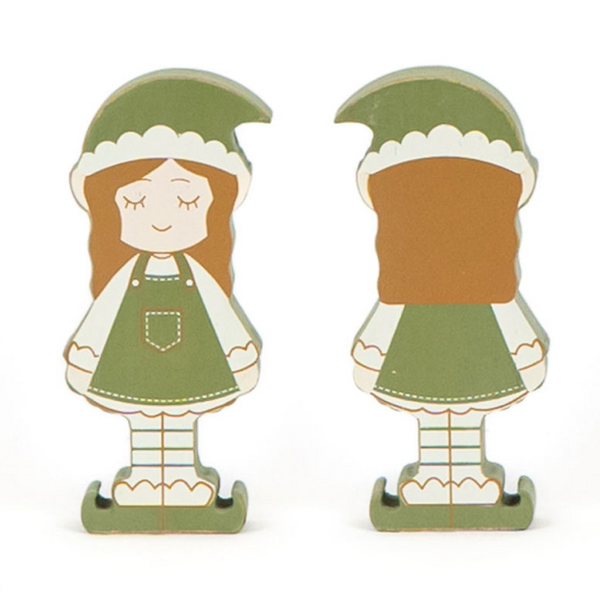 Girl Elf | Feeling Frosty Collection | 2x6x1 chunky wood shape | 71171