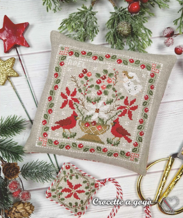 Christmas Basket - Cross Stitch by Crocette A Gogò - PAPER Pattern