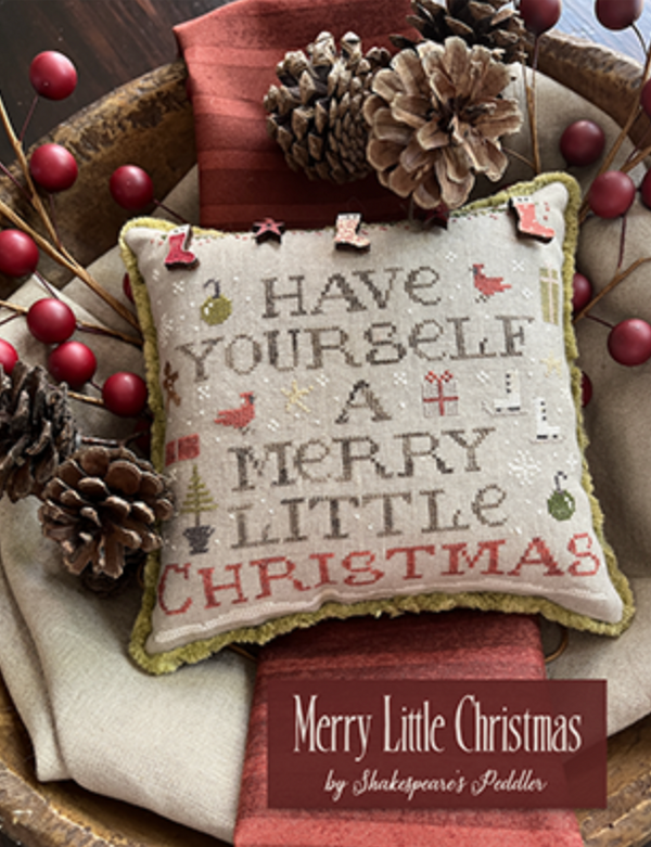 Merry Little Christmas Cross Stitch by Shakespeare's Peddler - Paper Pattern