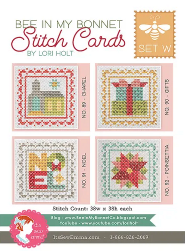 Bee In My Bonnet Stitch Card Set W by Lori Holt Paper Pattern