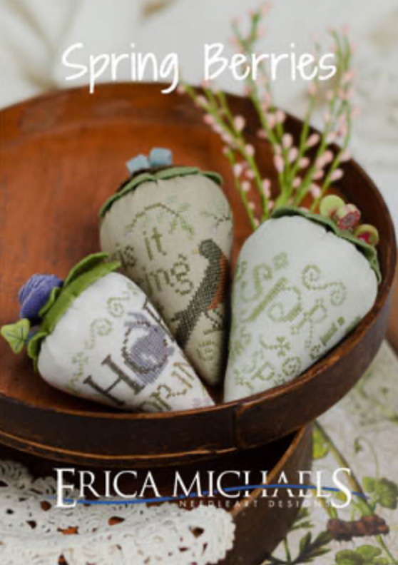 Spring Berries Cross Stitch by Erica Michaels - Paper Pattern