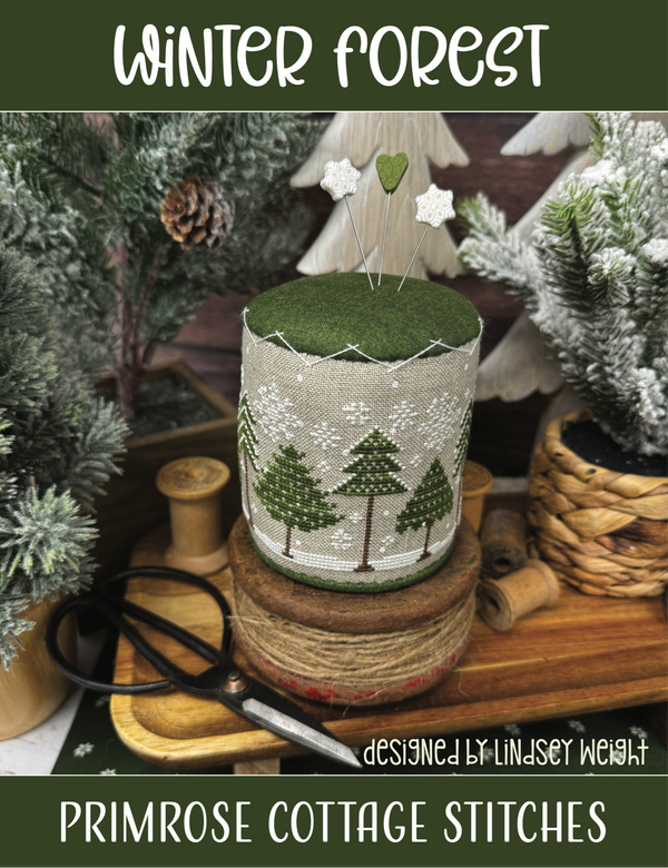 Winter Forest Cross Stitch by Lindsey Weight of Primrose Cottage - PDF Pattern