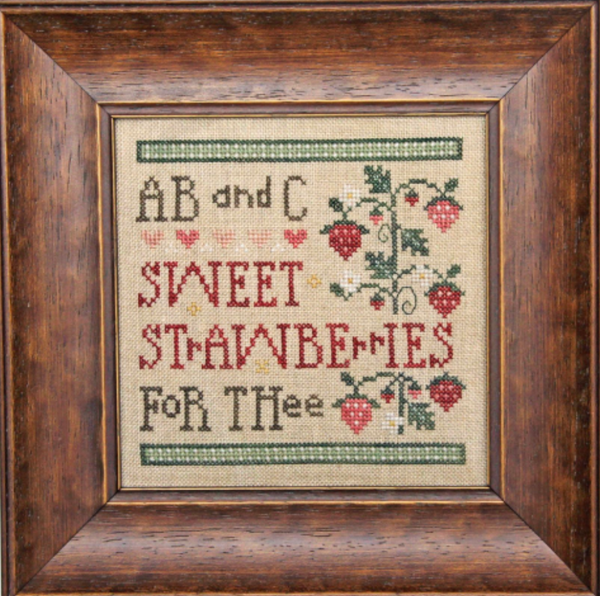 Sweet Strawberries Cross Stitch by Heart in Hand Needleart - Paper Pattern