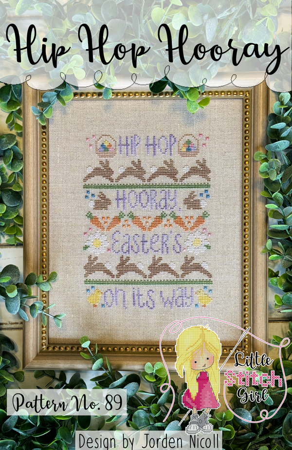 Hip Hop Hooray Cross Stitch by Little Stitch Girl - Paper Pattern