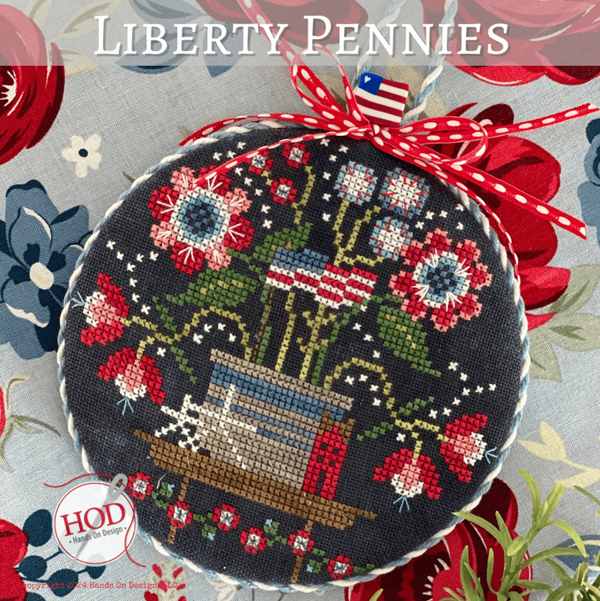 Liberty Pennies Cross Stitch by Hands On Design - Paper Pattern