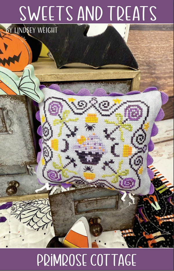 Sweets and Treats Cross Stitch by Lindsey Weight of Primrose Cottage - PDF Pattern
