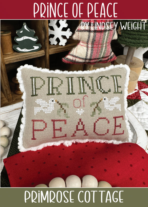 Prince of Peace Cross Stitch by Lindsey Weight of Primrose Cottage - PDF Pattern