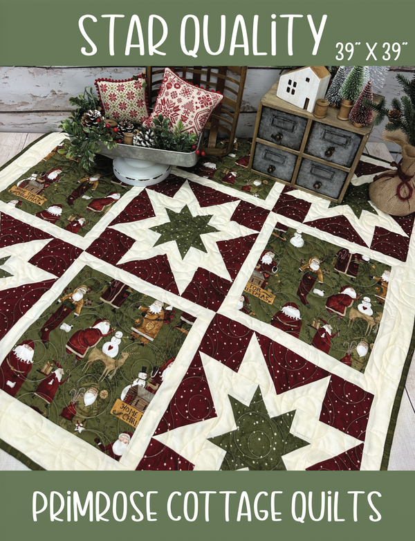 Star Quality by Lindsey Weight of Primrose Cottage Quilts - Quilt PDF Pattern