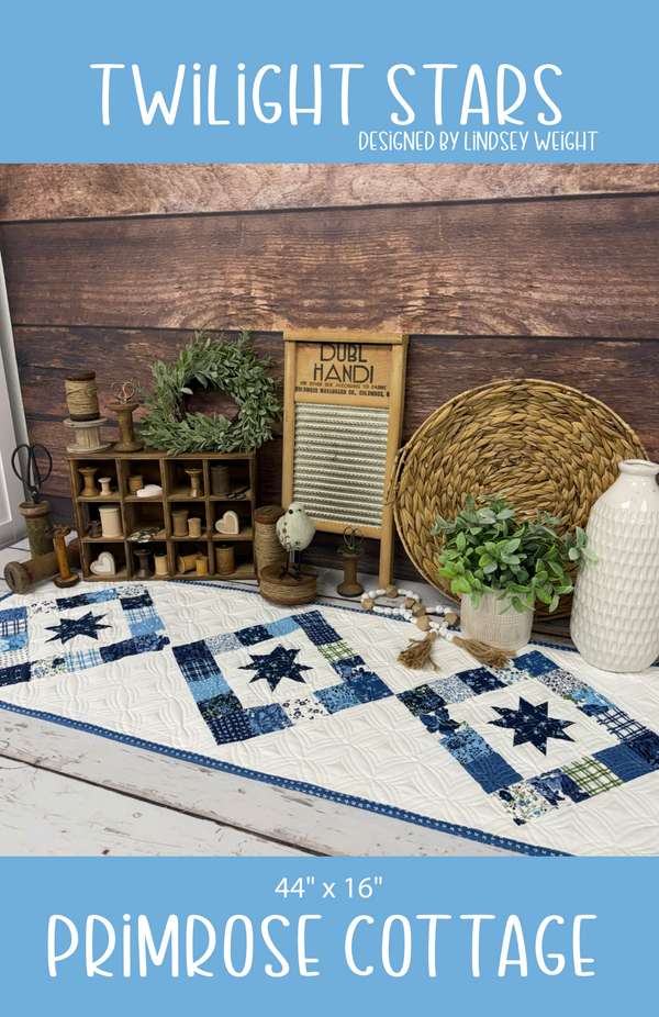 Twilight Stars by Lindsey Weight of Primrose Cottage Quilts - Quilt PDF Pattern