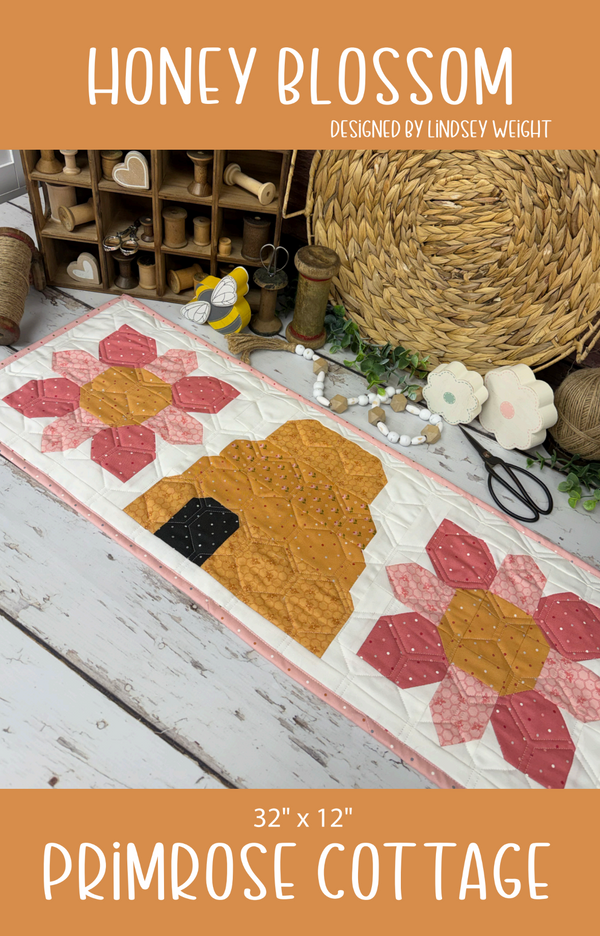 Honey Blossom by Lindsey Weight of Primrose Cottage Quilts - Quilt PDF Pattern