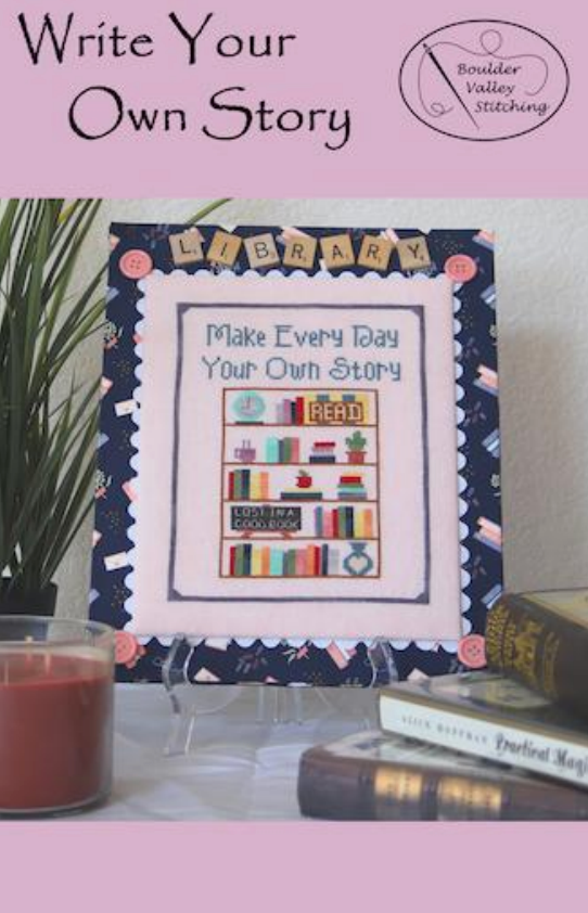 Write Your Own Story Cross Stitch by Boulder Valley Stitching - Paper Pattern