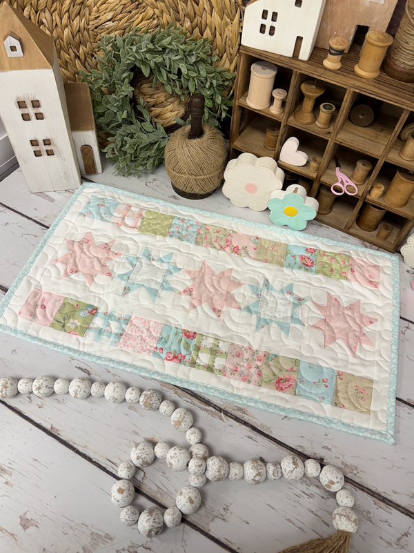 Oh My Stars Mini Quilt Kit Using Abide by Brenda Riddle for Moda Fabrics