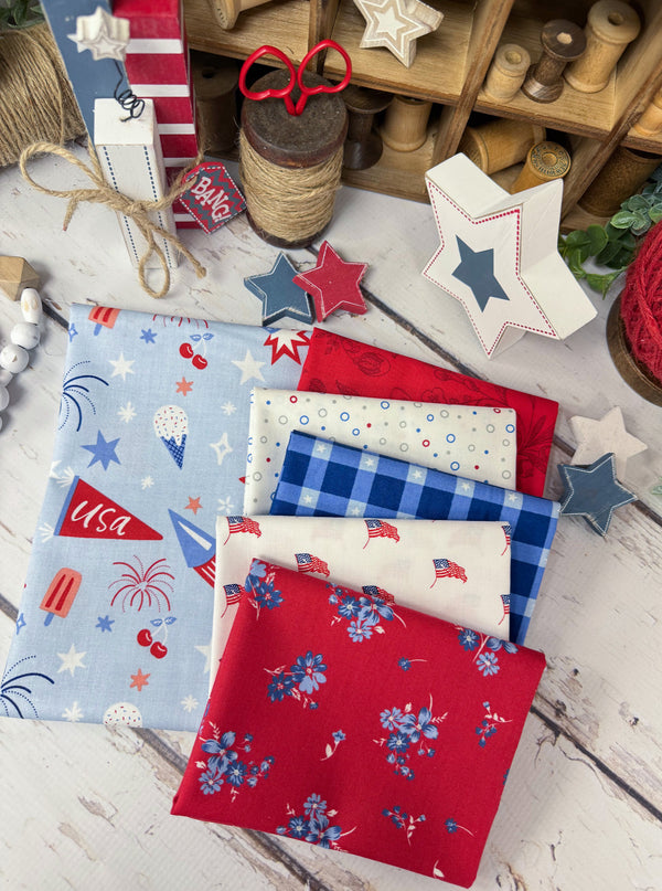 Sweet Summer Bundle Curated by Primrose Cottage - 6 Piece Fat Quarter Bundle