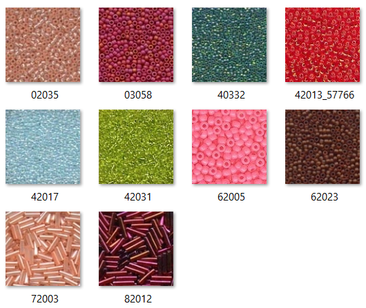 BEAD PACK for Garden Belle by JED XSTITCH
