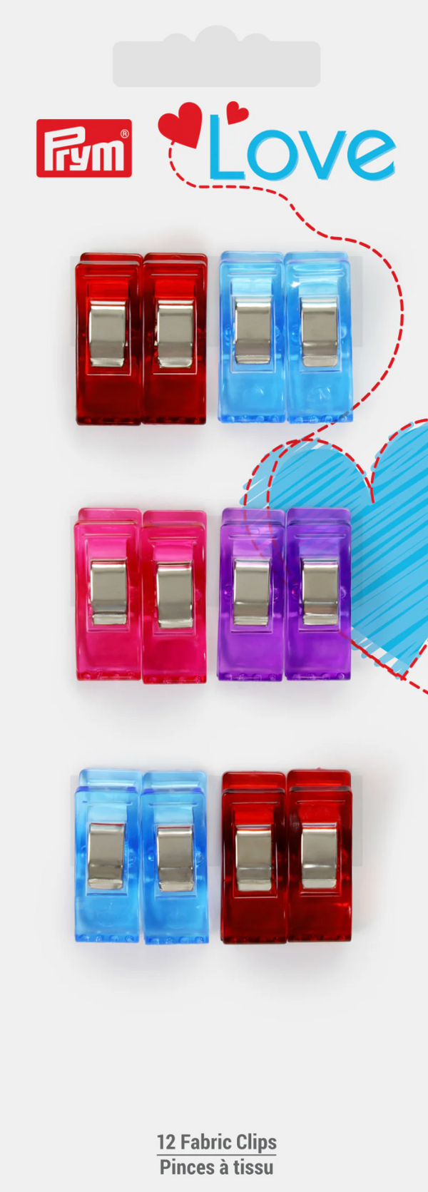 Small Fabric Clips 12 pc