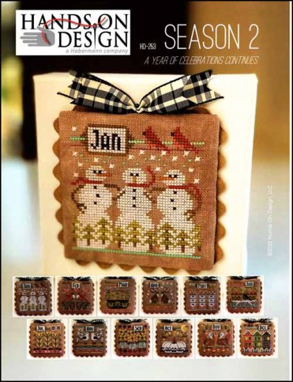 A Year Of Celebrations Continues: Season 2 Cross Stitch Patterns by Hands On Design