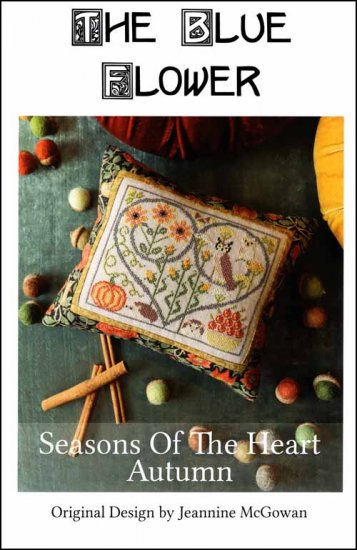 Seasons Of The Heart Autumn Cross Stitch Pattern by The Blue Flower