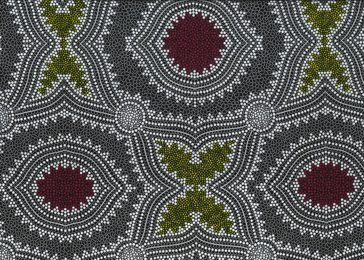 Seeds and Bush Ash Spinifex Fabric Yardage
