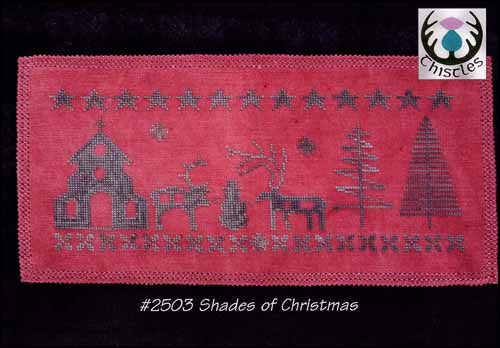Shades of Christmas Cross Stitch Pattern by Thistles