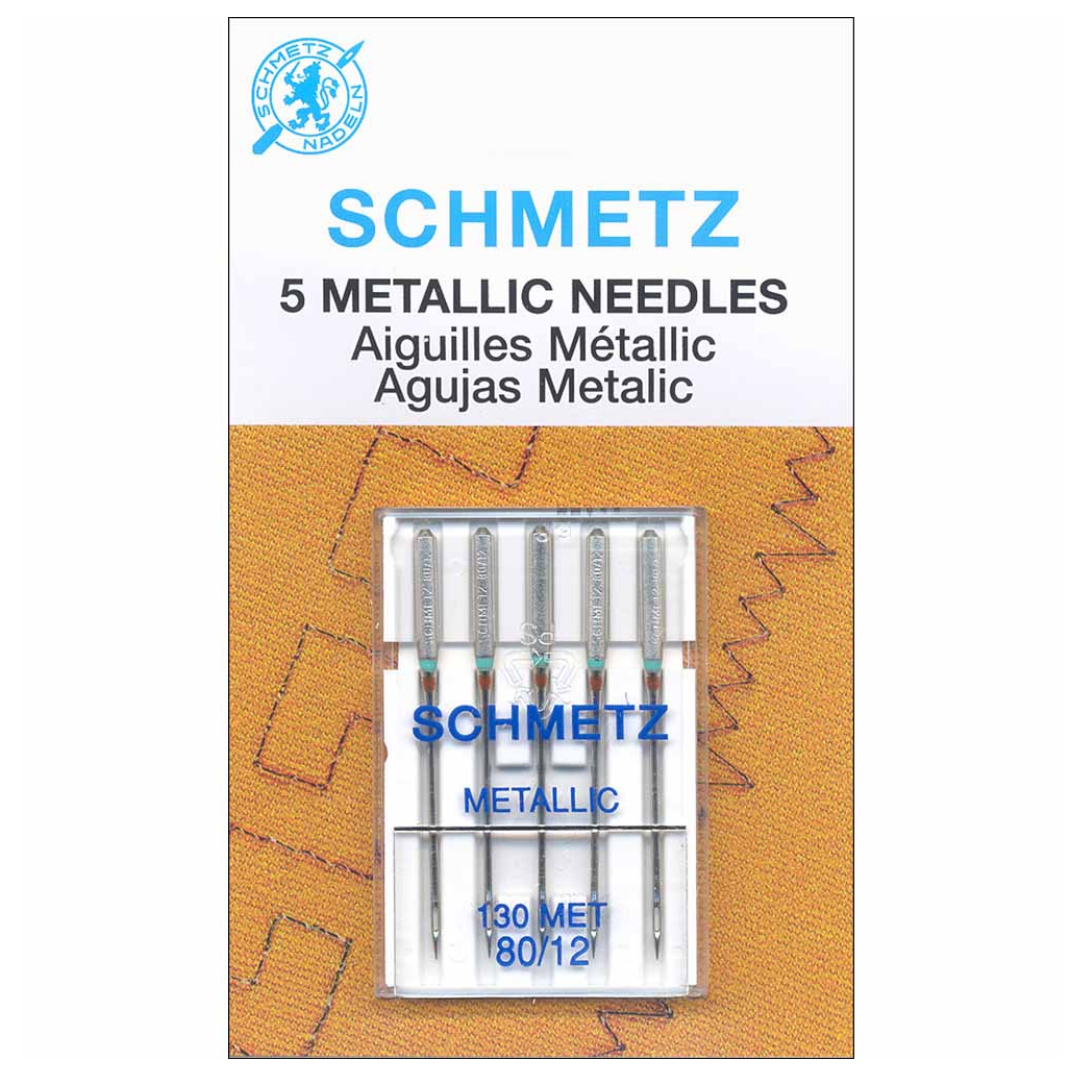 Schmetz Metallic Machine Needles Size 80/12 #1743 (5/Pkg)
