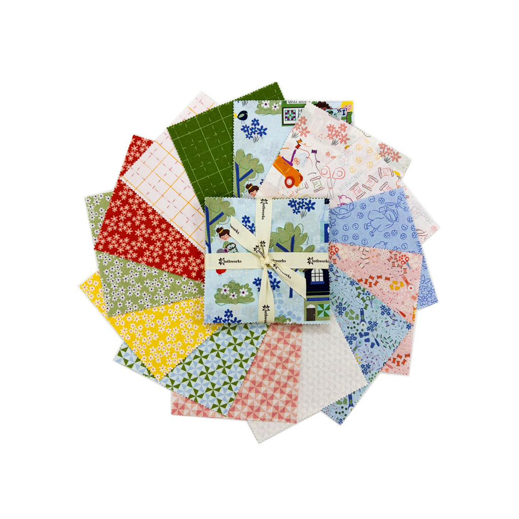 Shop Hop 5" Squares by Meags and Me for Clothworks Fabrics