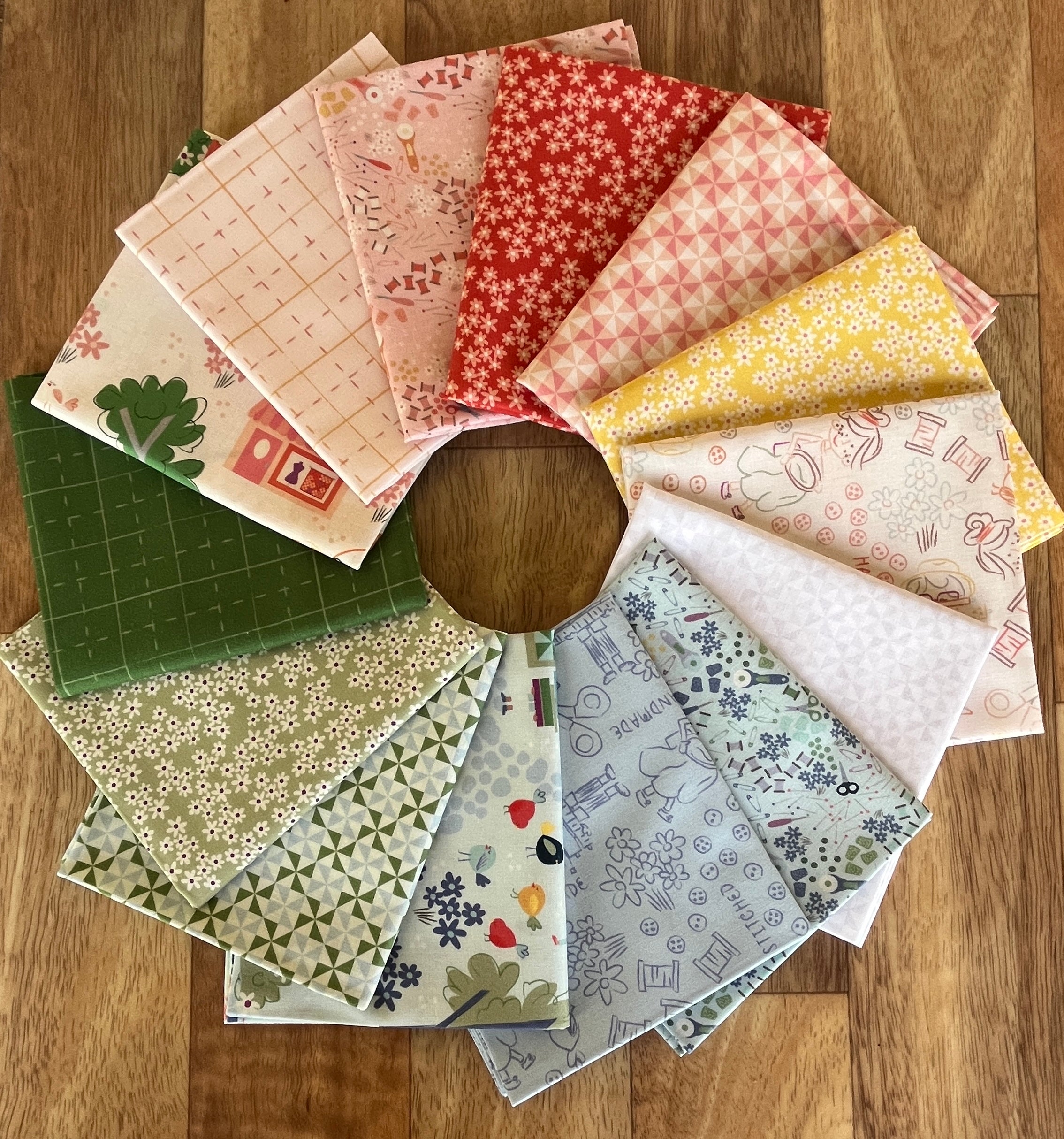 Shop Hop Fat Quarter Bundle by Meags and Me for Clothworks Fabrics