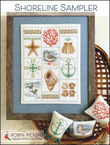 Shoreline Sampler Cross Stitch Pattern by Robin Pickens