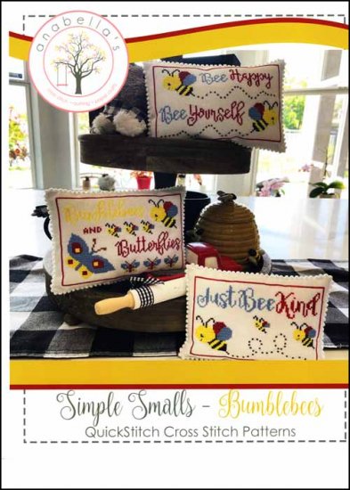Bumblebees Simple Smalls Cross Stitch Pattern by Anabella's
