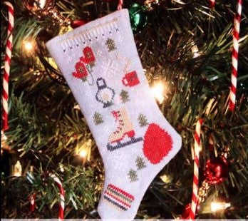 Skate Fever Stocking Ornament 6 Cross Stitch Pattern by Heartstring Samplery